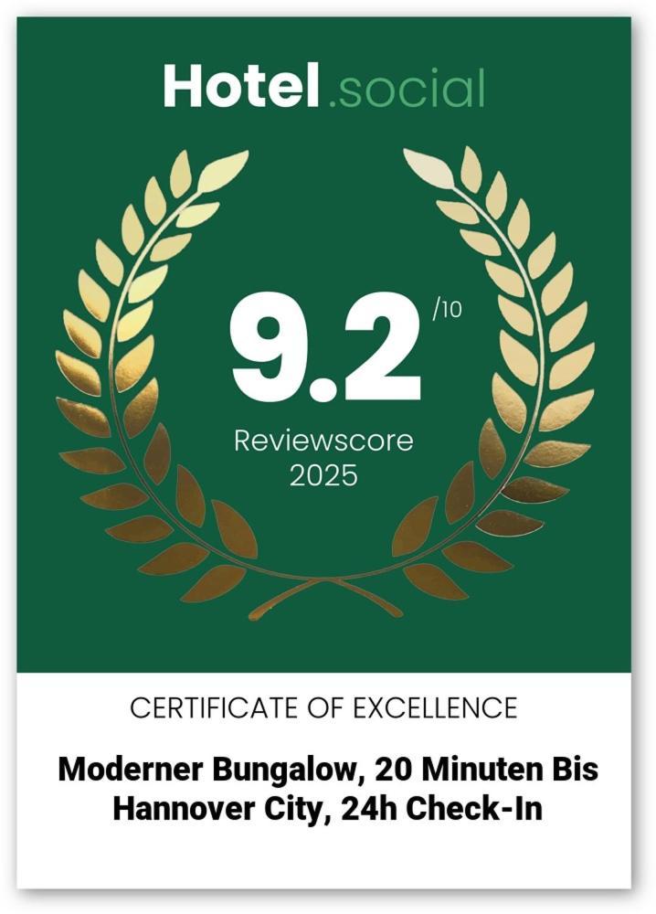 Moderner Bungalow, 20 Minuten Bis Hannover City, 24H Check-In Garbsen Eksteriør billede